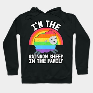 The Rainbow Sheep In The Family Proud Gay Lesbian Lgbt Pride Hoodie